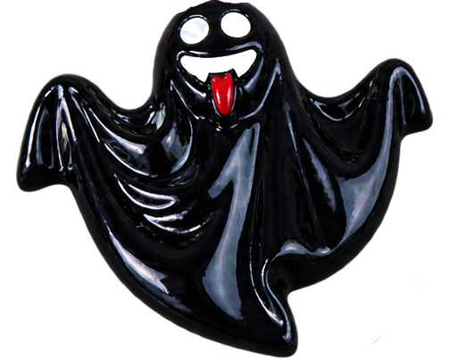 Tipsy Sips™ Halloween Ghost Drink Charms – Black & White Spooky Wine Glass Charms