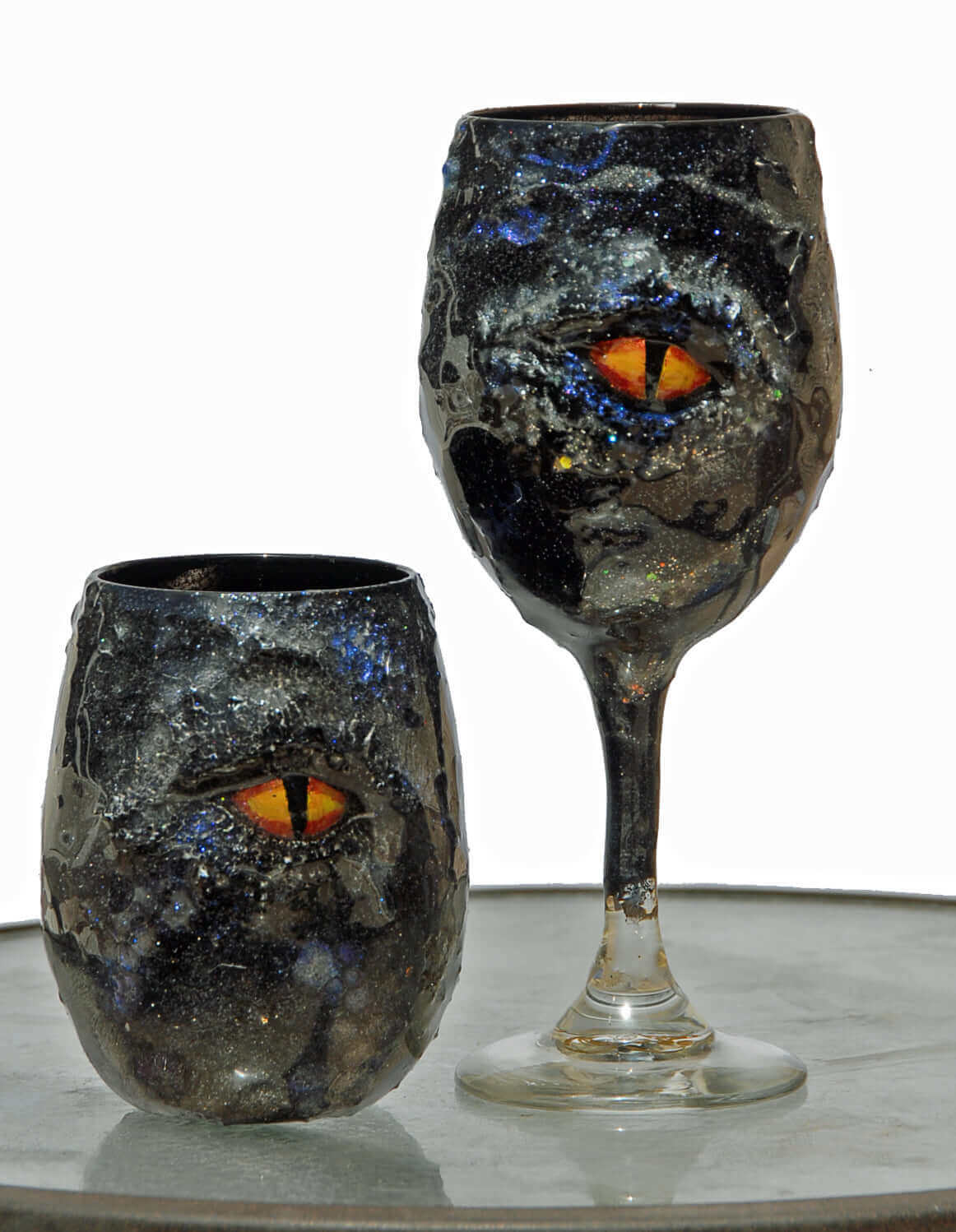 TRITON (shatterproof) STEM DRAGON EYE Wine Glasses