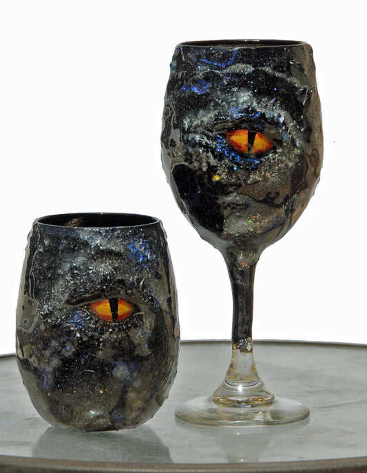 TRITON (shatterproof) STEM DRAGON EYE Wine Glasses