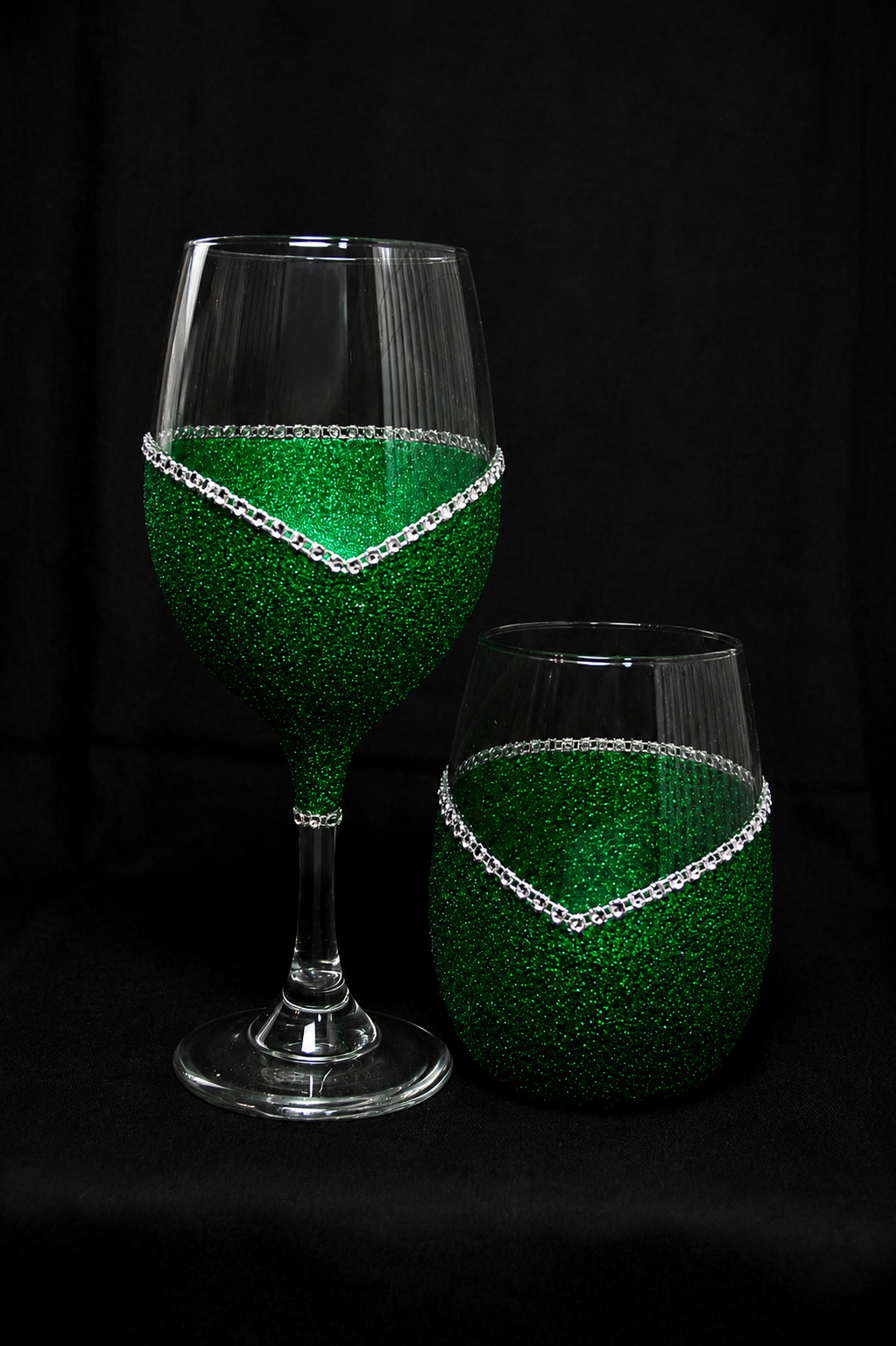 Personalize Your Glass – Bling Stem or Stemless Wine Glass (Winey Bitches Custom Collection)