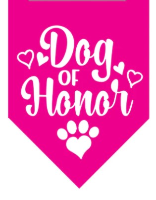 🐶💋💍 Winey Bitches Co Dog On Honor Doggie Bandana