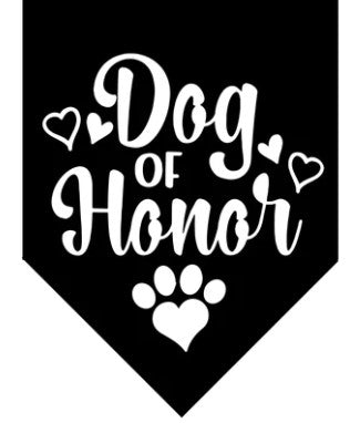 🐶💋💍 Winey Bitches Co Dog On Honor Doggie Bandana