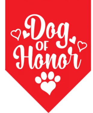 🐶💋💍 Winey Bitches Co Dog On Honor Doggie Bandana