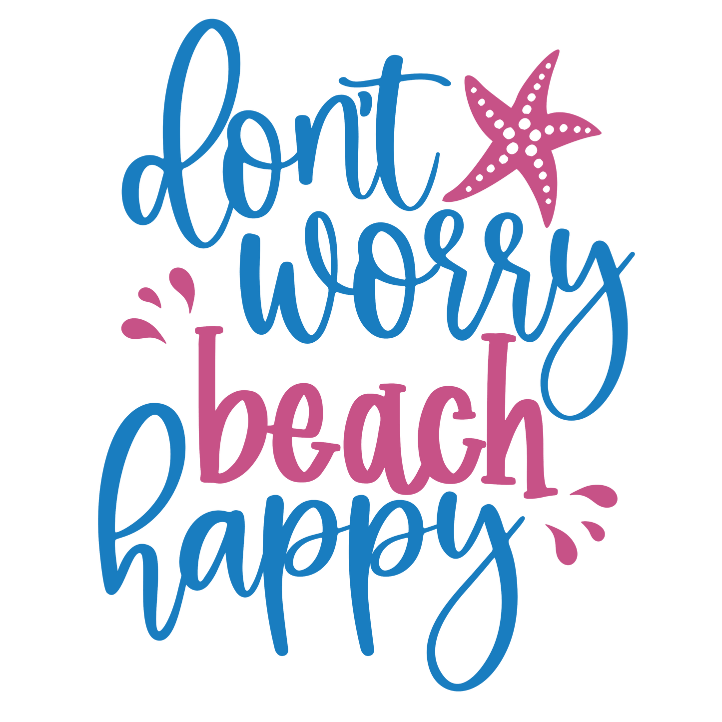 Don't Worry Beach Happy l Summer Collection l Winey Bitches Co Glitter Glasses