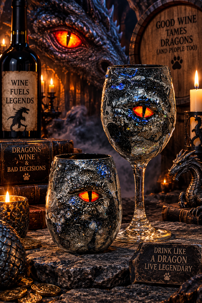 TRITON (shatterproof) DRAGON EYE Wine Glasses