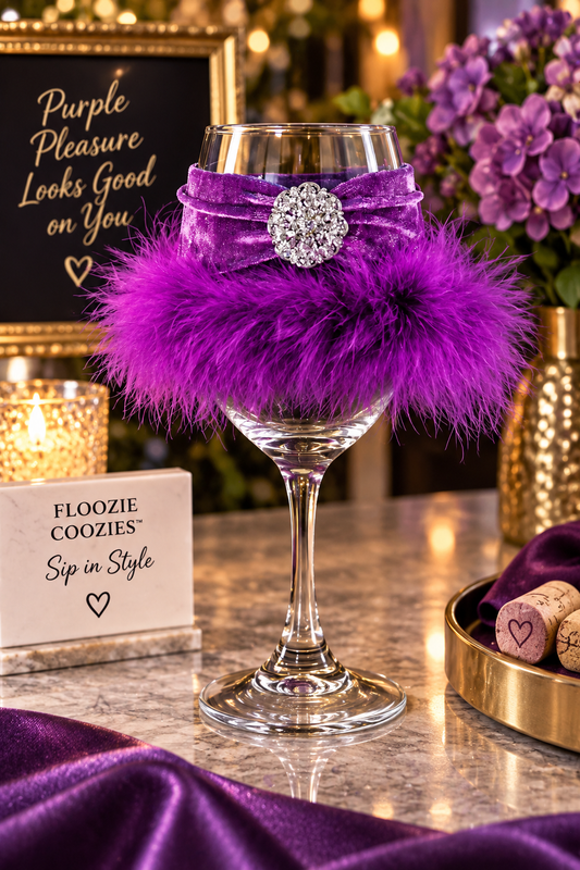 Winey Bitches Co. “Purple Pleasure” Jeweled Floozie Coozie™