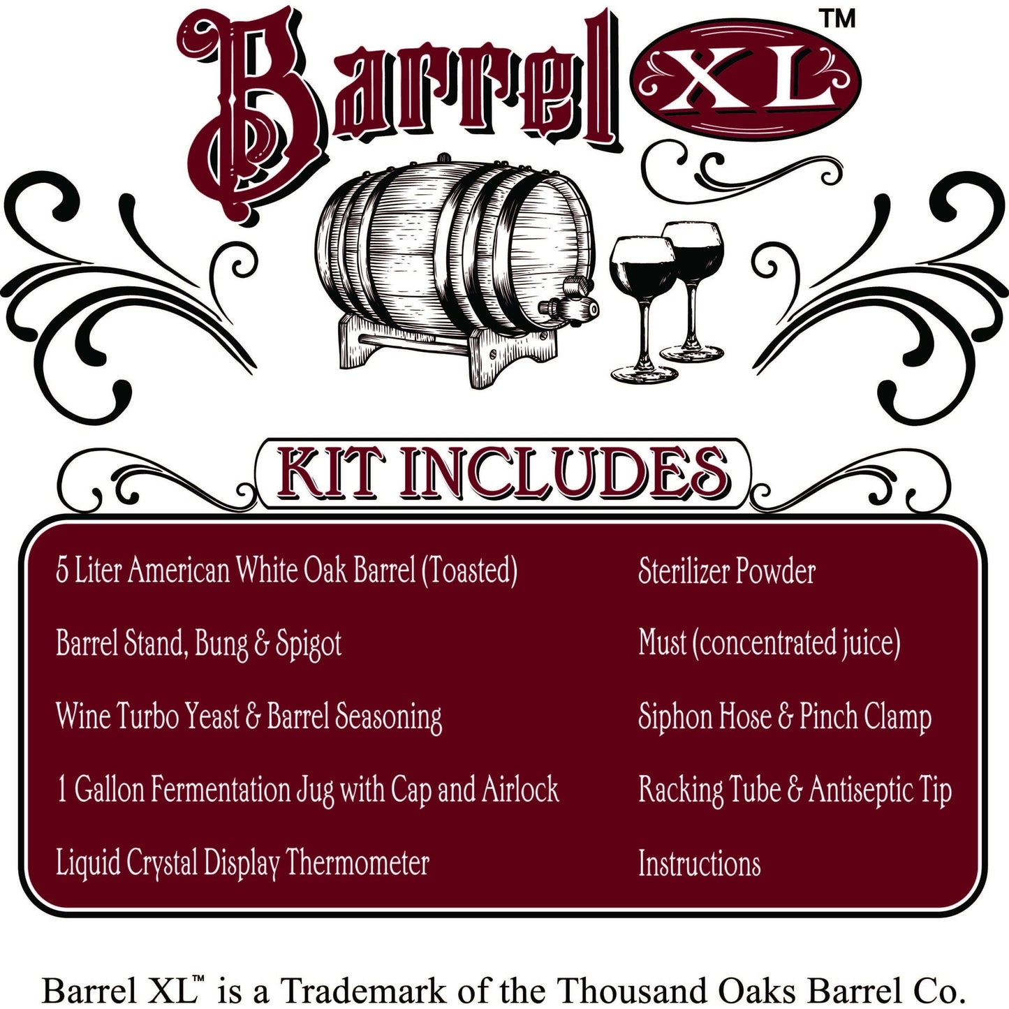 Barrel XL® Barrel Aged Cabernet Wine Making Kit – Craft, Age and Enjoy Exceptional Cabernet at Home