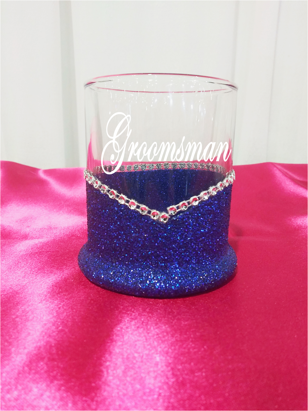 Winey Bitches Co Groomsman Wedding Party Whiskey Glitter Glasses