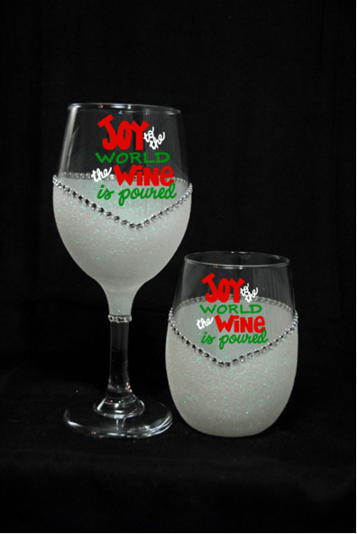 Winey Bitches Co "Weather Outside is Frightful but Wine inside Delightful" Holiday Drinkware-Choose your color