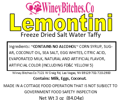 Freeze Dried Lemon-tini