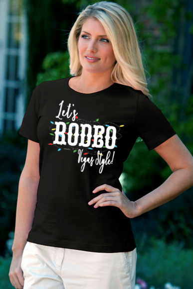 New-Let's Rodeo Vegas Style (Lights)- Country Western Graphic Tee