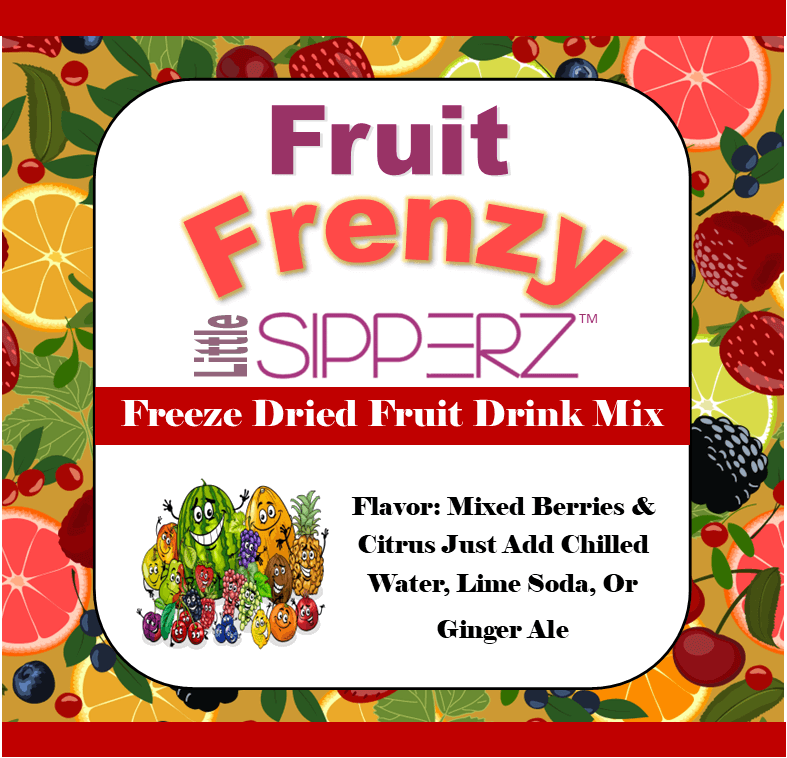 Kids Sipperz "To Go" REAL FRUIT Party Pouches Craft Drink Mixes- Choose from 9 Flavors