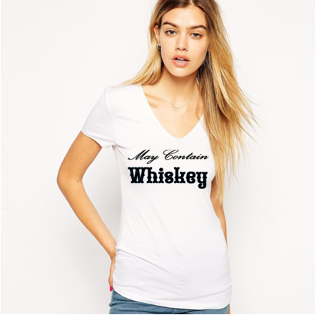 New-May contain Whiskey- Country Western Graphic Tee