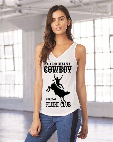 New-The Original Cowboy Flight Club (Bull Riding)- Country Western Graphic Tee