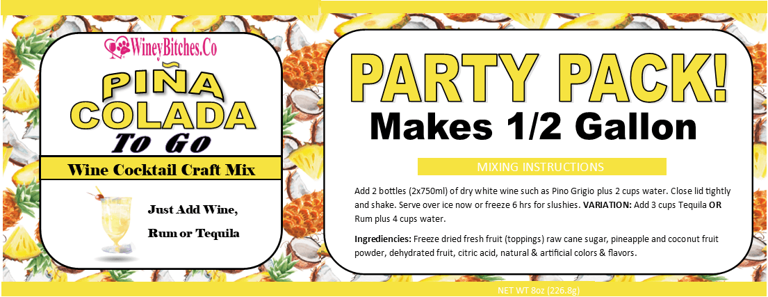 Sipperz × Banana Bob Big Kahuna Party Pack To-Go – REAL FRUIT Craft Cocktail Mixes in Bulk