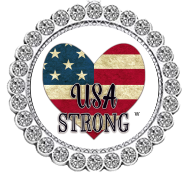 Winey Bitches Co U.S.A Strong Patriotic Tipsy Sip Magnectic Wine Charm