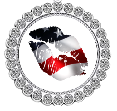 Winey Bitches Co Sweet Land Of Liberty (Patriotic Lips) Tipsy Sip Magnectic Wine Charm