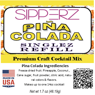 Sipperz × Banana Bob Singles & Re-Sipz Refills – REAL FRUIT Craft Cocktail Mixes