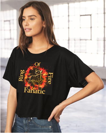 New-Ring Of Fire (Bull Design)- Fanatic or Competitor Country Western Graphic Tee