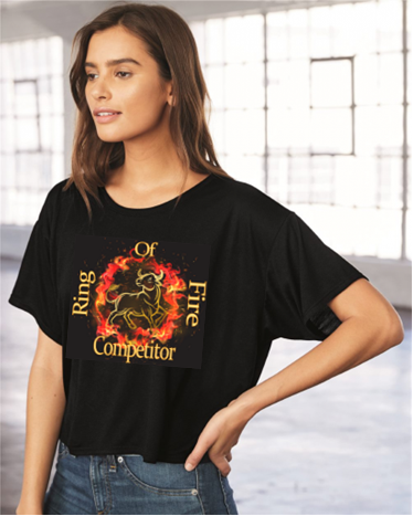 New-Ring Of Fire (Bull Design)- Fanatic or Competitor Country Western Graphic Tee