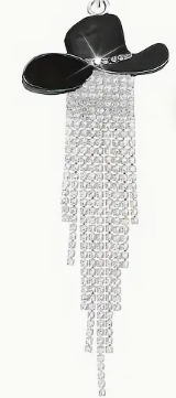 NEW – Cowgirl Chic Hat with Dangling Rhinestones Tipsy Sips! – Western Collection