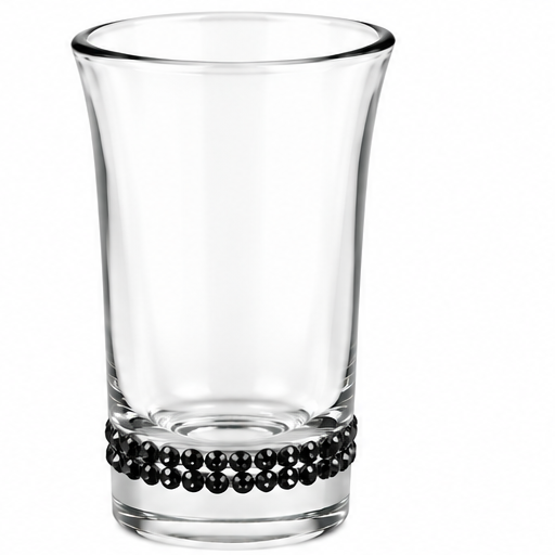 Personalized Wedding Shot Glass with Rhinestones | Winey Bitches Co
