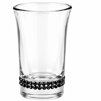 Personalized Wedding Shot Glass with Rhinestones | Winey Bitches Co