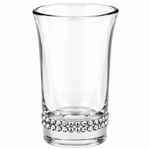 Personalized Wedding Shot Glass with Rhinestones | Winey Bitches Co