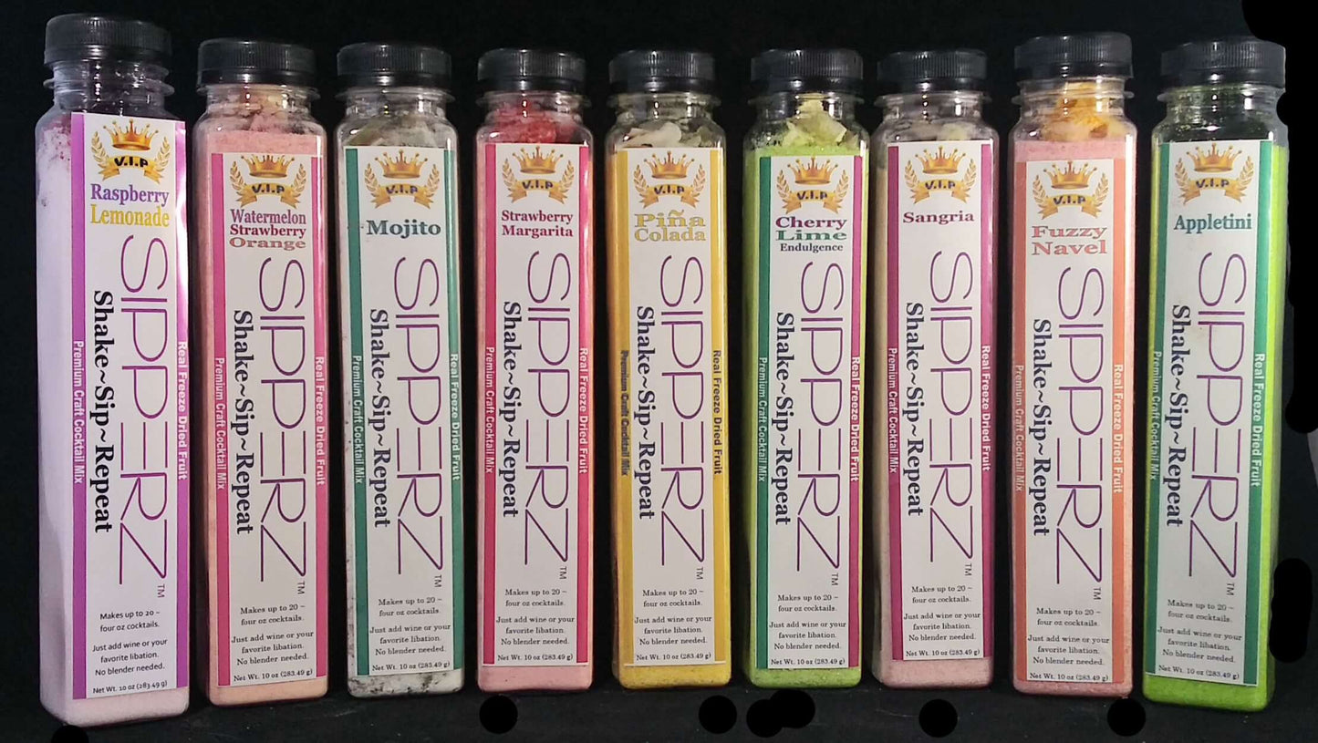 Sipperz × Banana Bob VIP Tubes To-Go – REAL FRUIT Craft Cocktail Mixes
