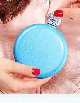 Winey Bitches Women's Round Blank Flasks- Choose color