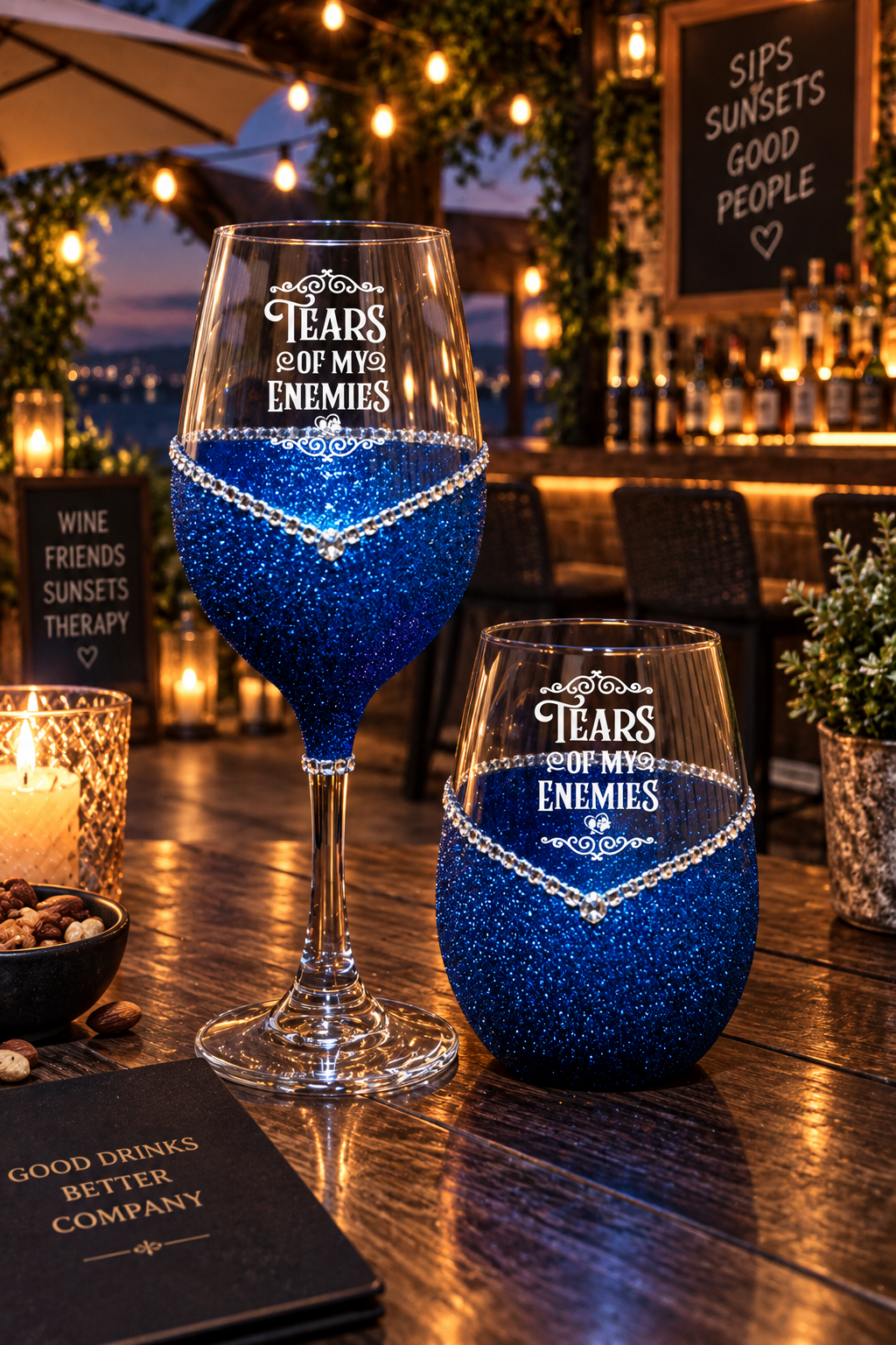 💀🍷 Winey Bitches Co “Tears Of My Enemies” Drinkware — Choose Your Color 🍷💀