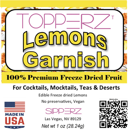 Topperz Real Freeze Dried Fruit Garnishments