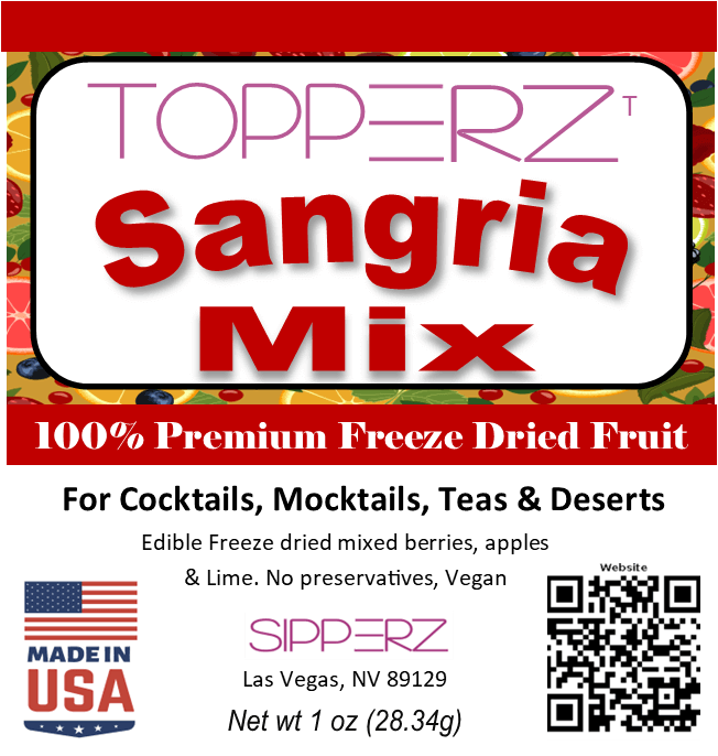 Topperz Real Freeze Dried Fruit Garnishments