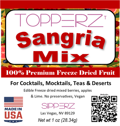Topperz Real Freeze Dried Fruit Garnishments