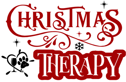 Winey Bitches Co "Christmas Therapy" Holiday Drinkware-Choose your color