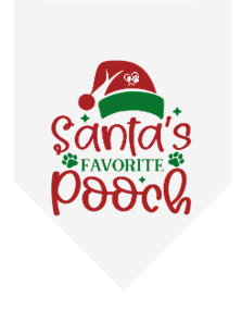 Winey Bitches Co Santa's Favorite Pooch Doggie Bandana