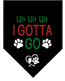Winey Bitches Co Ho Ho Ho Gotta Go Doggie Bandana