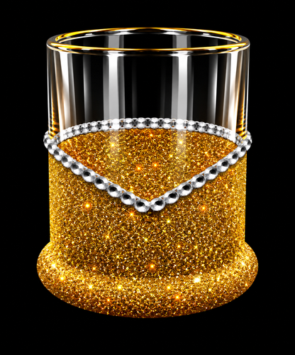 Winey Bitches Co Best Man Wedding Party Whiskey Glitter Glasses
