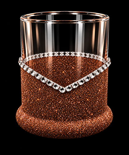 Winey Bitches Co Best Man Wedding Party Whiskey Glitter Glasses