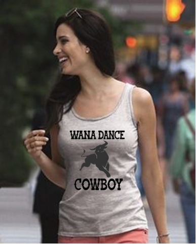 New-Wanna Dance Cowboy? (Charging Bull Design)- Country Western Graphic Tee