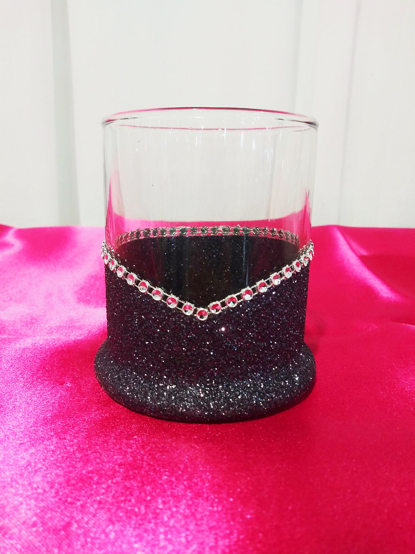 Winey Bitches Co 💀 'Merica Skull Glitter Whiskey Glasses ✨🥃