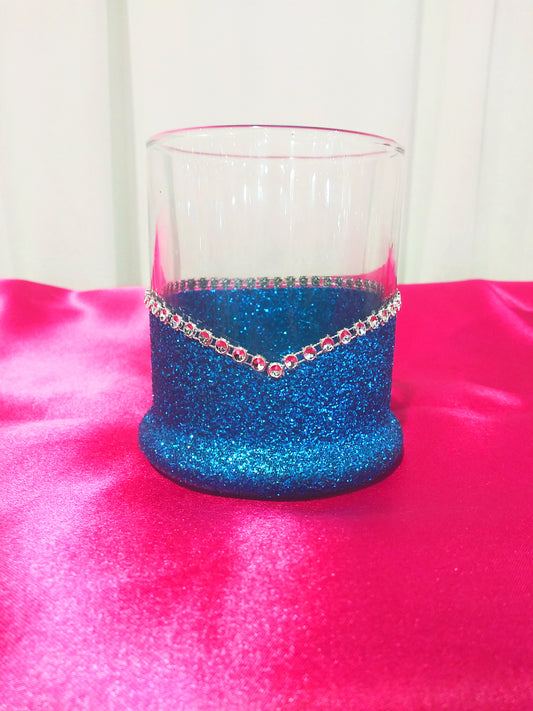 Personalize Your Wedding Glitter Whiskey Glass | Wedding Gift  | Winey Bitches Co