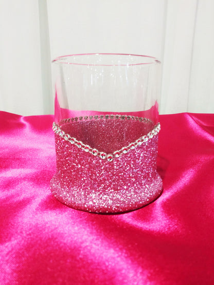 Winey Bitches Co 💀 'Merica Skull Glitter Whiskey Glasses ✨🥃