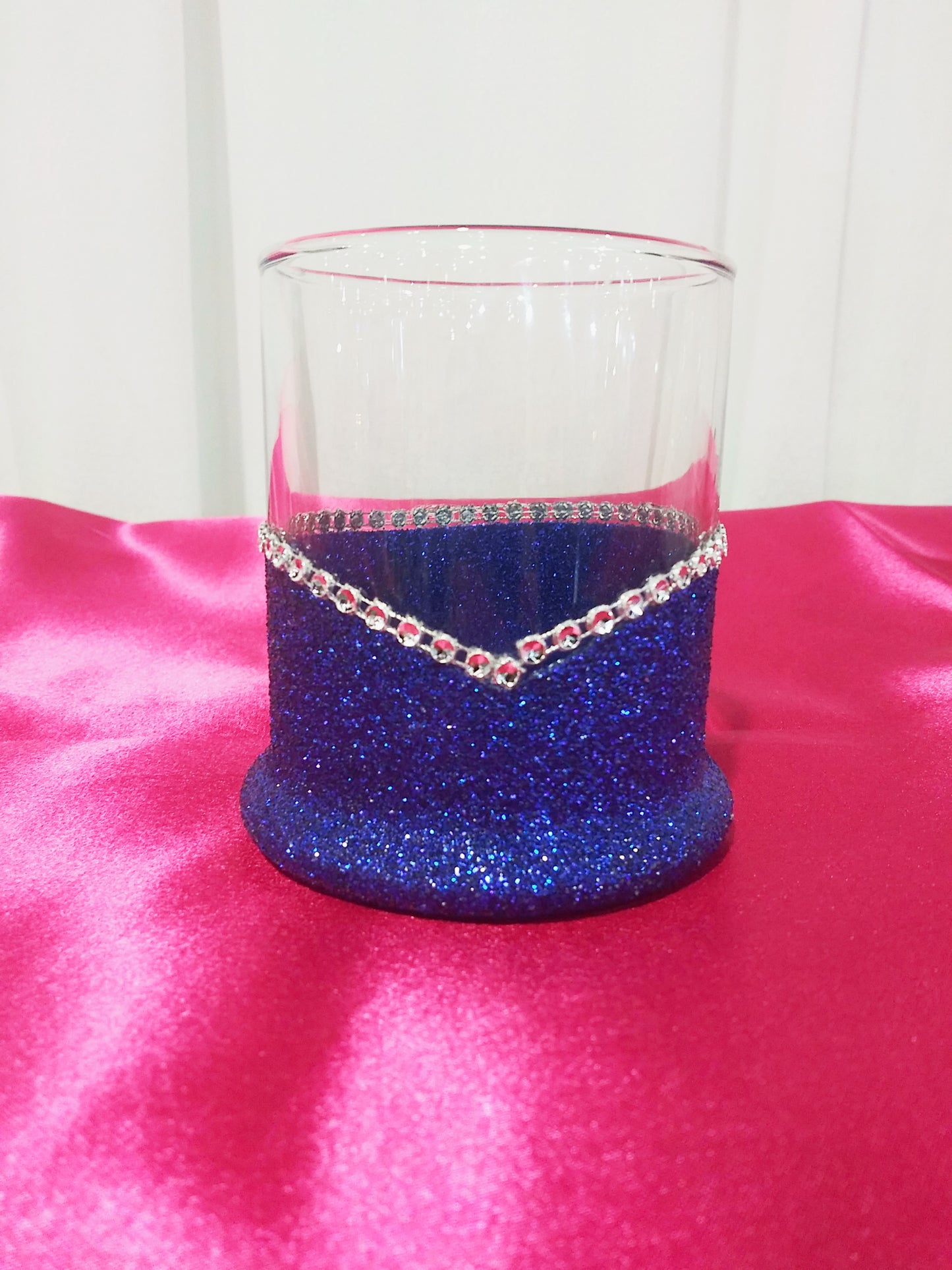 Winey Bitches Co 💀 'Merica Skull Glitter Whiskey Glasses ✨🥃