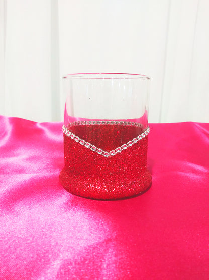 Winey Bitches Co 💀 'Merica Skull Glitter Whiskey Glasses ✨🥃