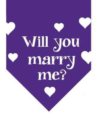 🐶💍💋 Winey Bitches Co Will You Marry Me? Doggie Bandana