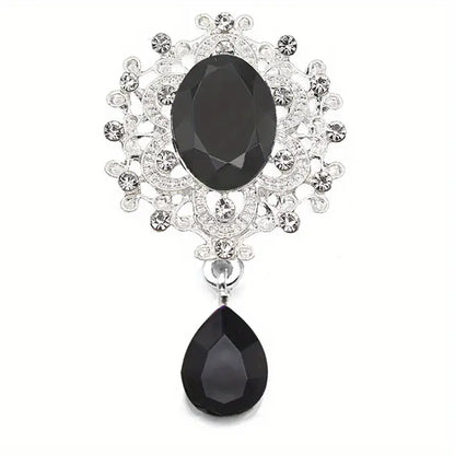 Stunning Starburst Tear Drop Dangle Tipsy Sips – Magnetic Bling for Your Wine Glass (Classic Collection)