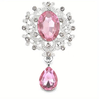 Stunning Starburst Tear Drop Dangle Tipsy Sips – Magnetic Bling for Your Wine Glass (Classic Collection)