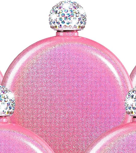 Winey Bitches Women's Round Blank Flasks- Choose color