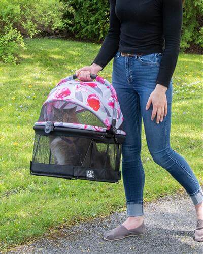 Winey Bitches Co Floral VIEW 360 Pet Carrier & Car Seat